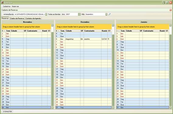 Consulta as Reservas realizadas